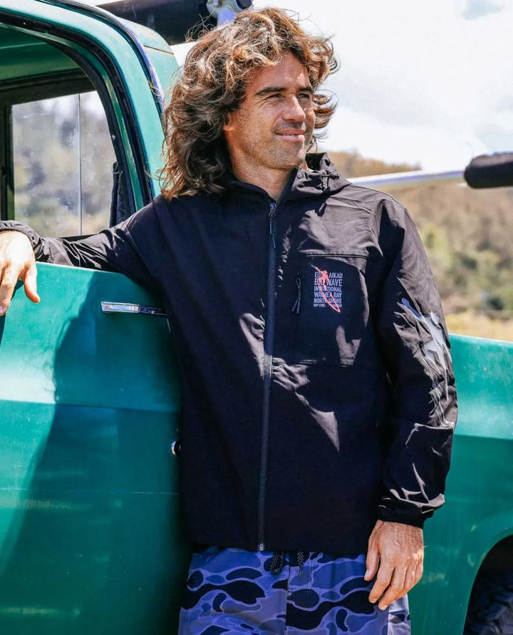 RIP CURL EDDIE WOULD GO SPRAY JACKET - BLACK