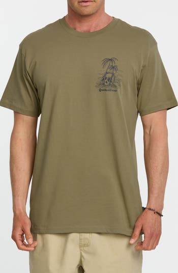 QUIKSILVER OVERGROWN TEE - ALOE