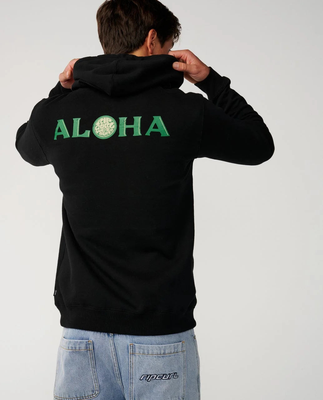 RIP CURL HAWAII ALOHA SPIRIT HOODIE - BLACK
