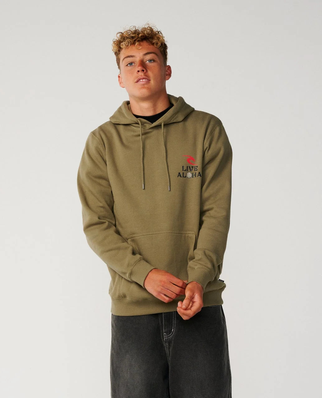 RIP CURL HAWAII ALOHA SPIRIT HOODIE - DARK OLIVE
