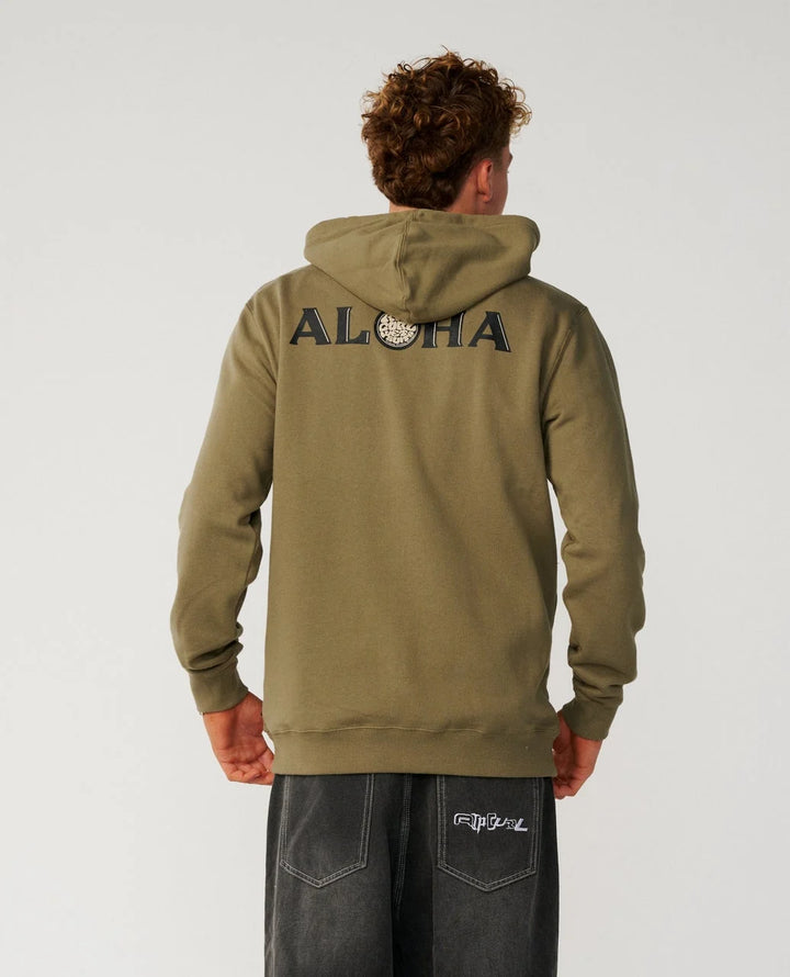 RIP CURL HAWAII ALOHA SPIRIT HOODIE - DARK OLIVE