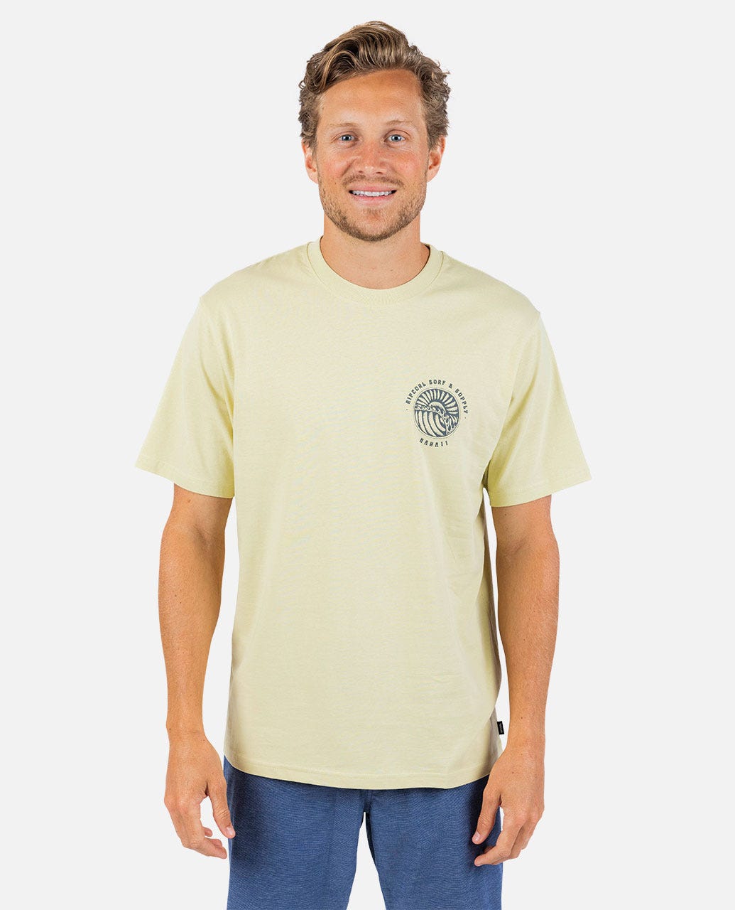 RIP CURL HAWAII SUNSETS TEE - VINTAGE YELLOW