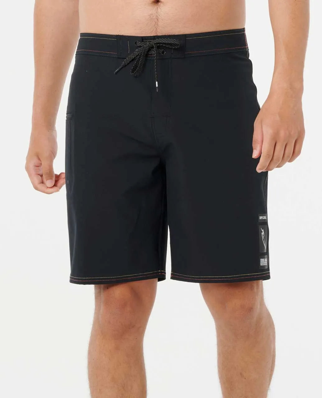 RIP CURL EDDIE WOULD GO THE BAY MIRAGE CORE 20" BOARDSHORT - BLACK WAVE
