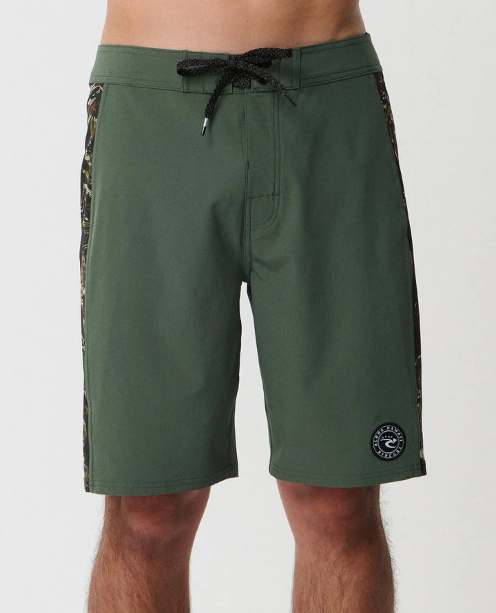 RIP CURL MIRAGE SIDEWAYS HAWAII BOARDSHORT - MIL GREEN