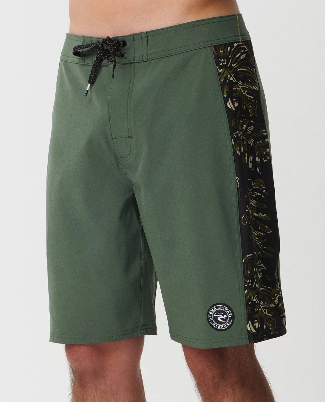 RIP CURL MIRAGE SIDEWAYS HAWAII BOARDSHORT - MIL GREEN