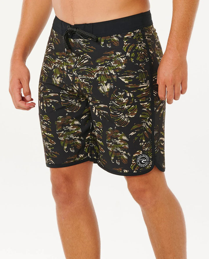 RIP CURL MIRAGE HAWAII LEAF BOARDSHORT - BLACK