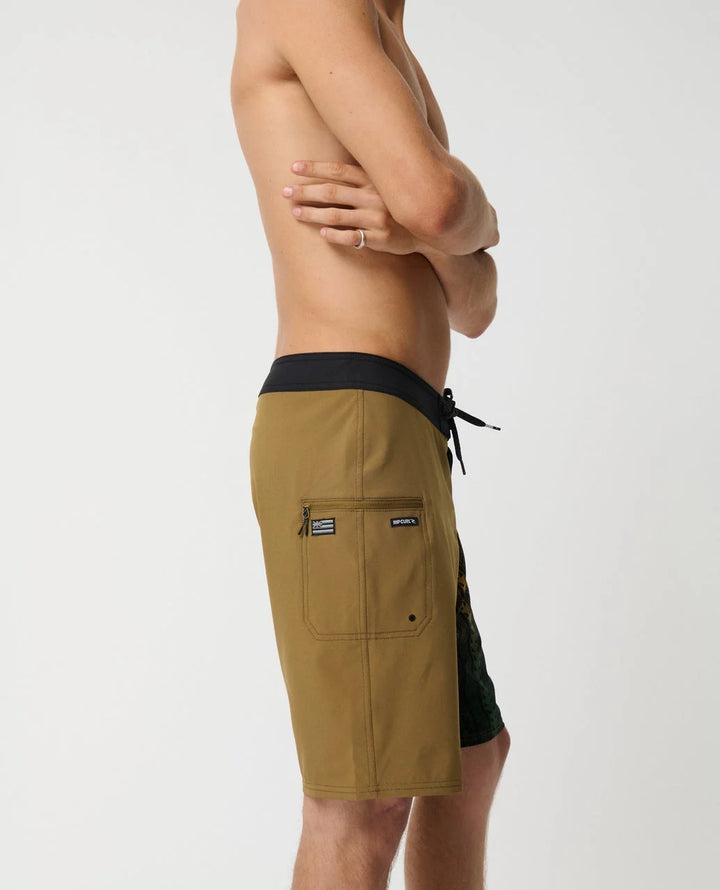 RIP CURL MIRAGE HAWAII WAVY TAPA 20" BOARDSHORT - BROWN
