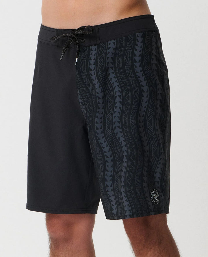 RIP CURL MIRAGE HAWAII WAVY TAPA 20" BOARDSHORT - BLACK