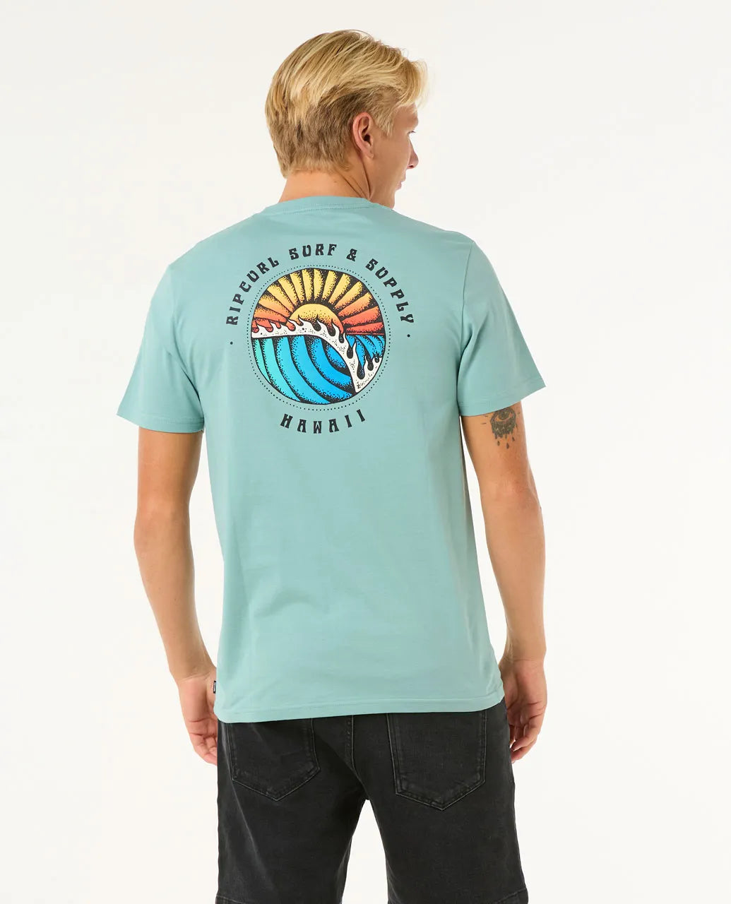 RIP CURL SUNSETS DESTINATION TEE - BLUE LAGOON HAWAII