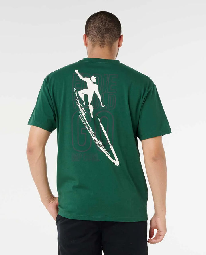 RIP CURL EDDIE WOULD GO PETRO TEE - GREEN