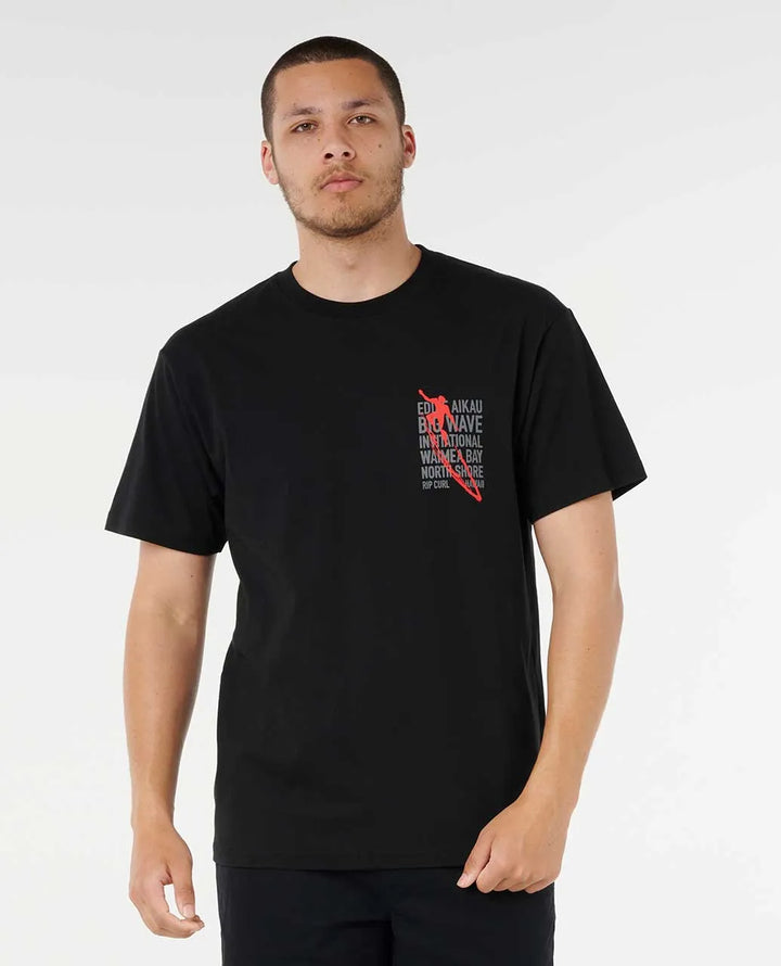 RIP CURL EDDIE WOULD GO PETRO TEE - BLACK