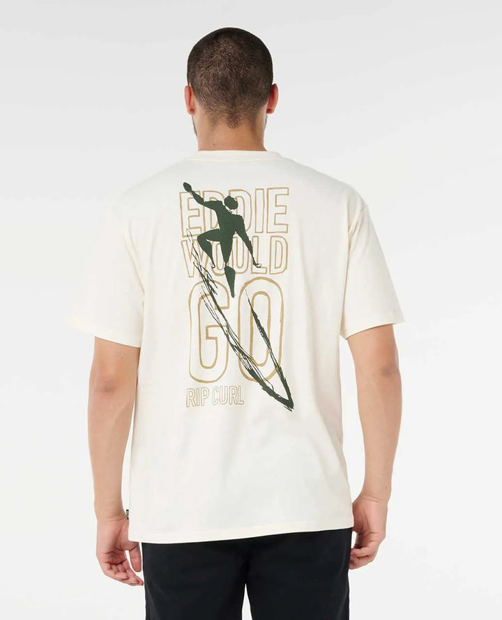 RIP CURL EDDIE WOULD GO PETRO TEE - BONE