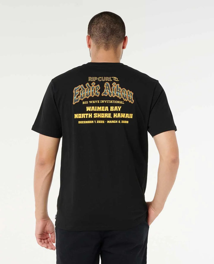 RIP CURL EDDIE WOULD GO COMP TEE - BLACK