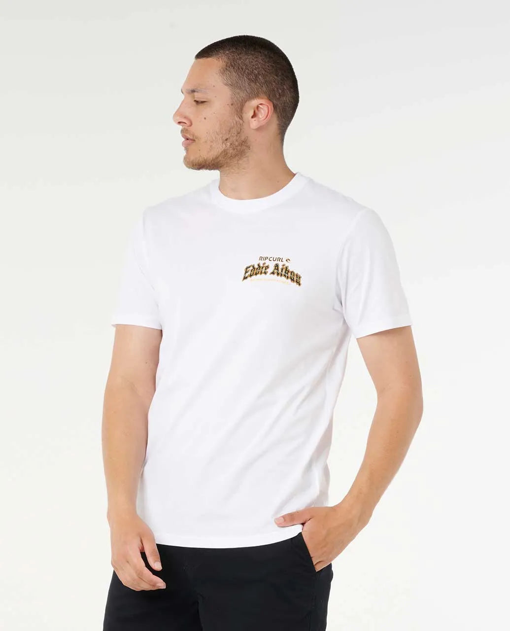 RIP CURL EDDIE WOULD GO POSTER ART TEE - WHITE