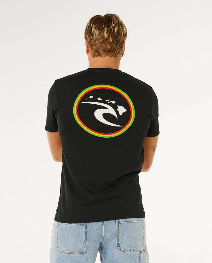 RIP CURL HAWAII RING TEE - BLACK