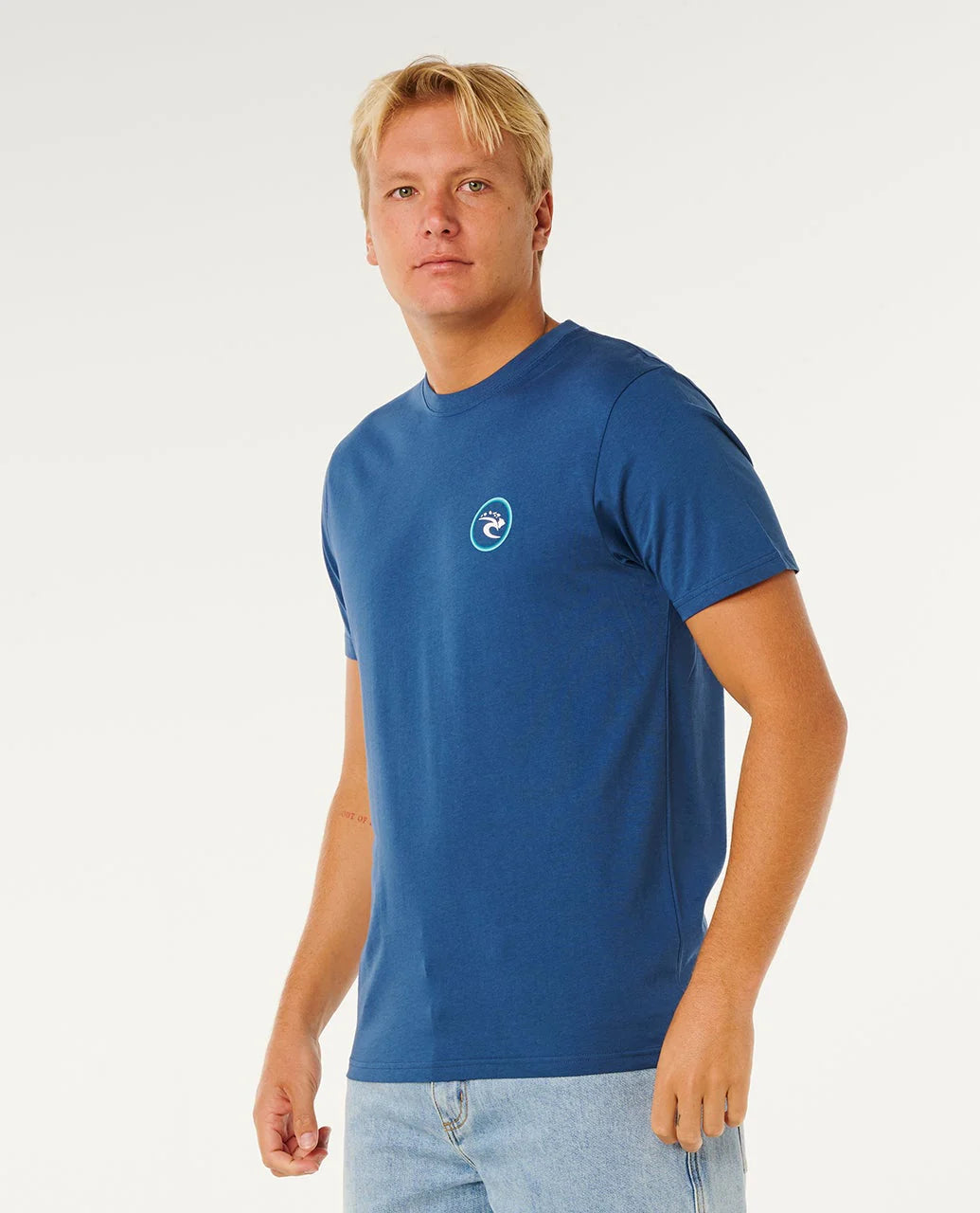 RIP CURL HAWAII RING TEE - LIGHT NAVY