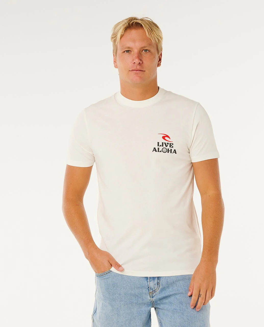 RIP CURL HAWAII ALOHA SPIRIT TEE - BONE