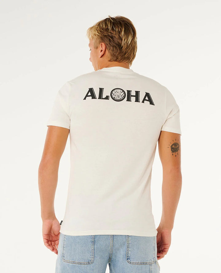 RIP CURL HAWAII ALOHA SPIRIT TEE - BONE