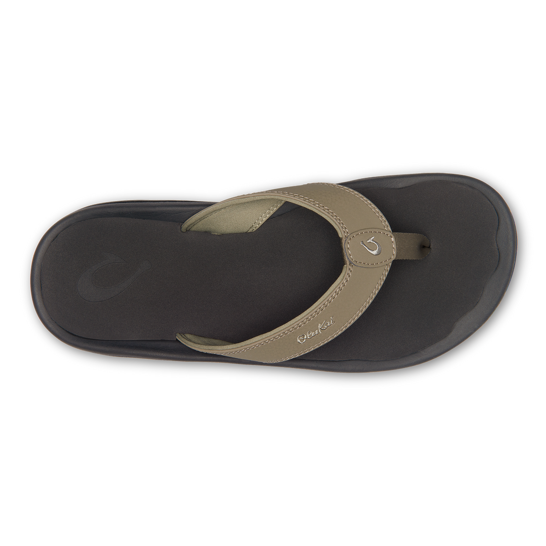 OLUKAI 'OHANA MENS SANDAL - CLAY/ONYX