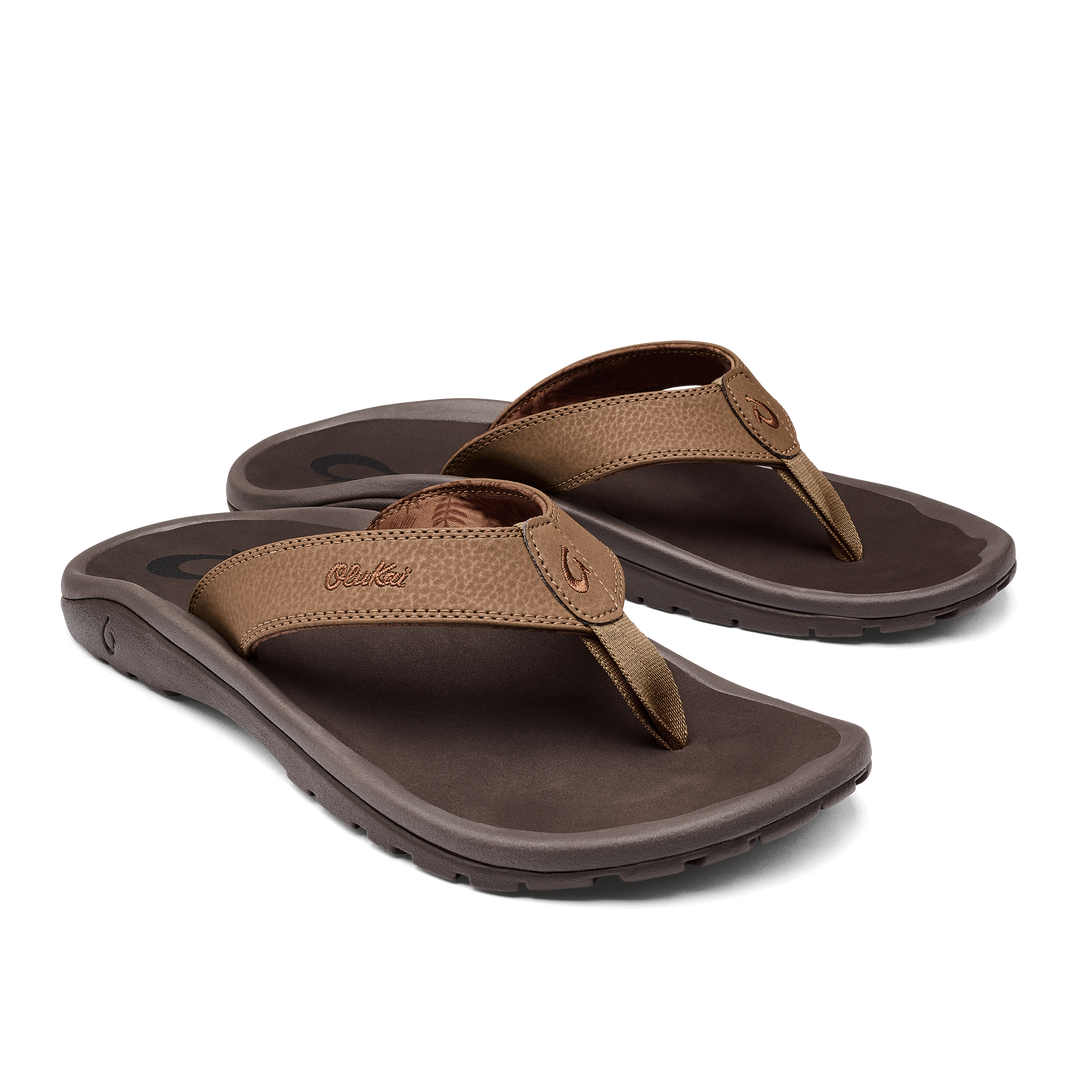 ohana309 OLUKAI 'OHANA MENS SANDAL - TAN/DARK JAVA – Hawaiian Island