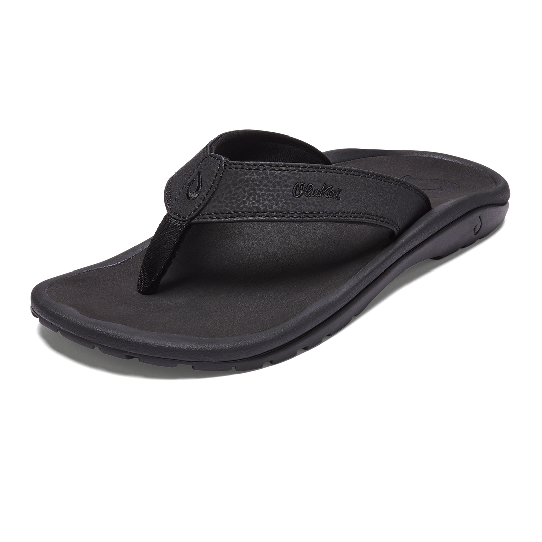 OLUKAI 'OHANA MENS SANDAL - BLACK – Hawaiian Island Creations OLUKAI 'OHANA MENS SANDAL - BLACK – Hawaiian Island Creations