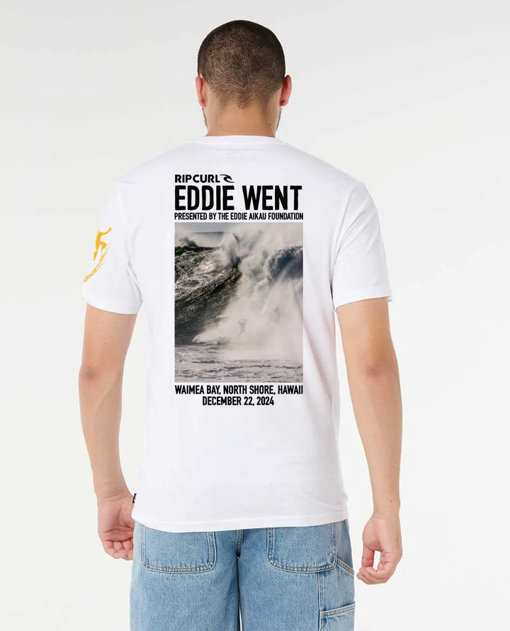 RIP CURL EDDIE WENT PHOTO TEE - WHITE