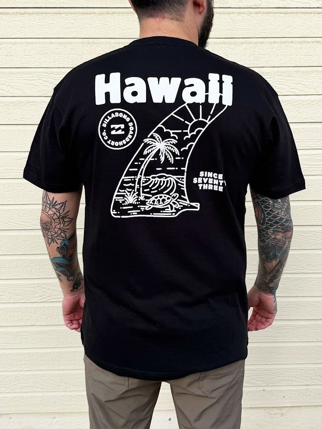 BILLABONG KEYHOLE HI TEE - BLACK