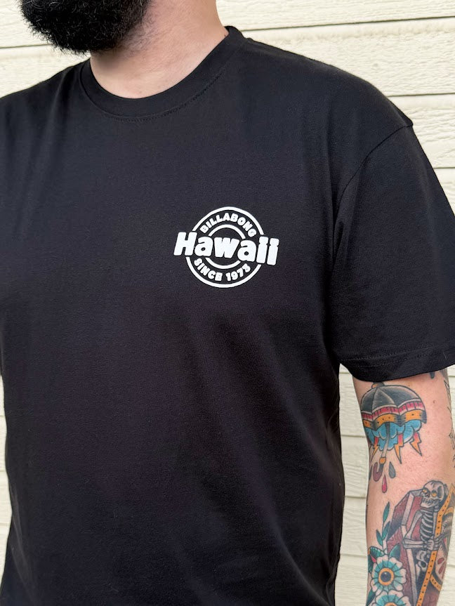 BILLABONG KEYHOLE HI TEE - BLACK