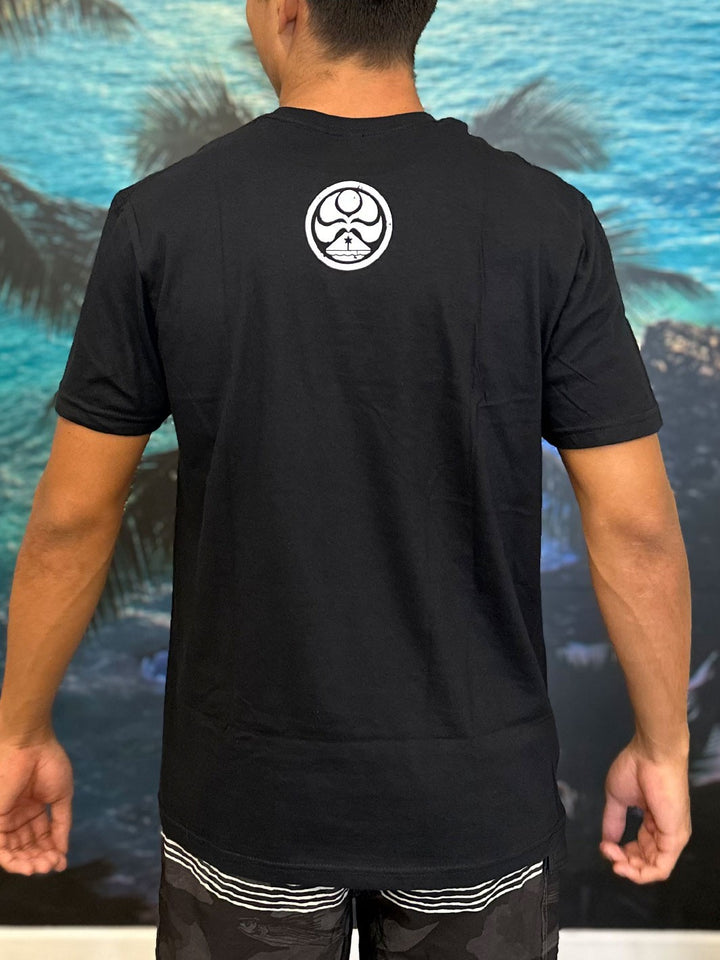 HIC HAWAII PRINT TEE - BLACK