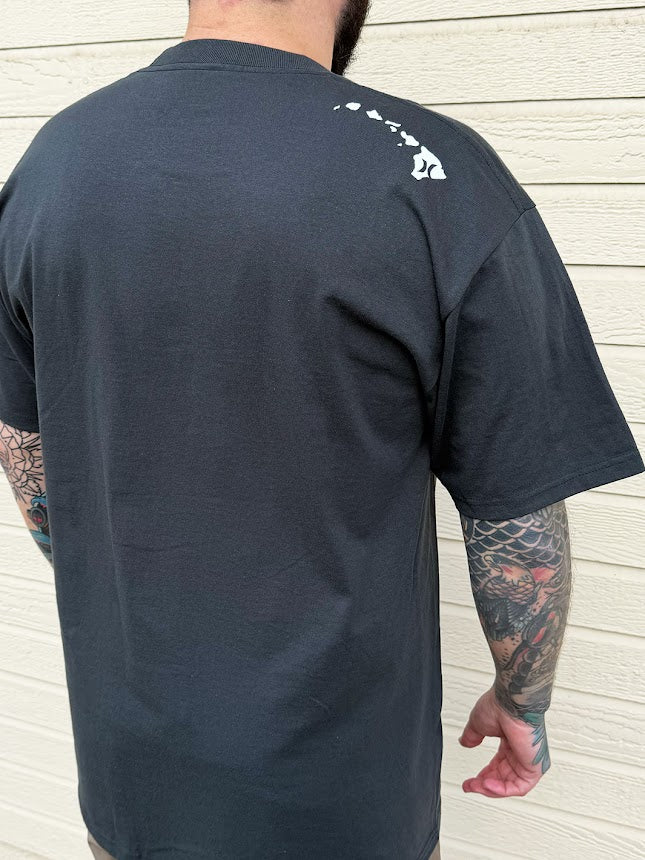 HURLEY WORD PUZZLE TEE - VINTAGE BLACK