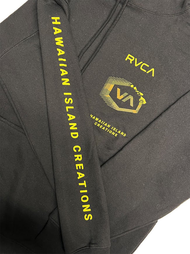 RVCA X HIC SHADOW HEX HOODIE - BLACK