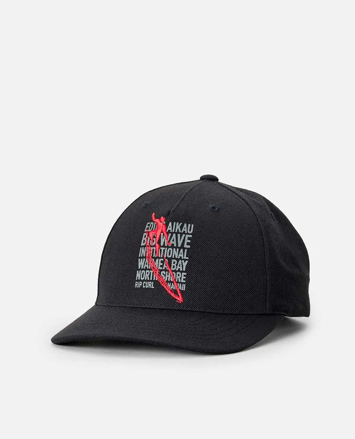 RIP CURL EDDIE WOULD GO 2025 SNAPBACK HAT - BLACK