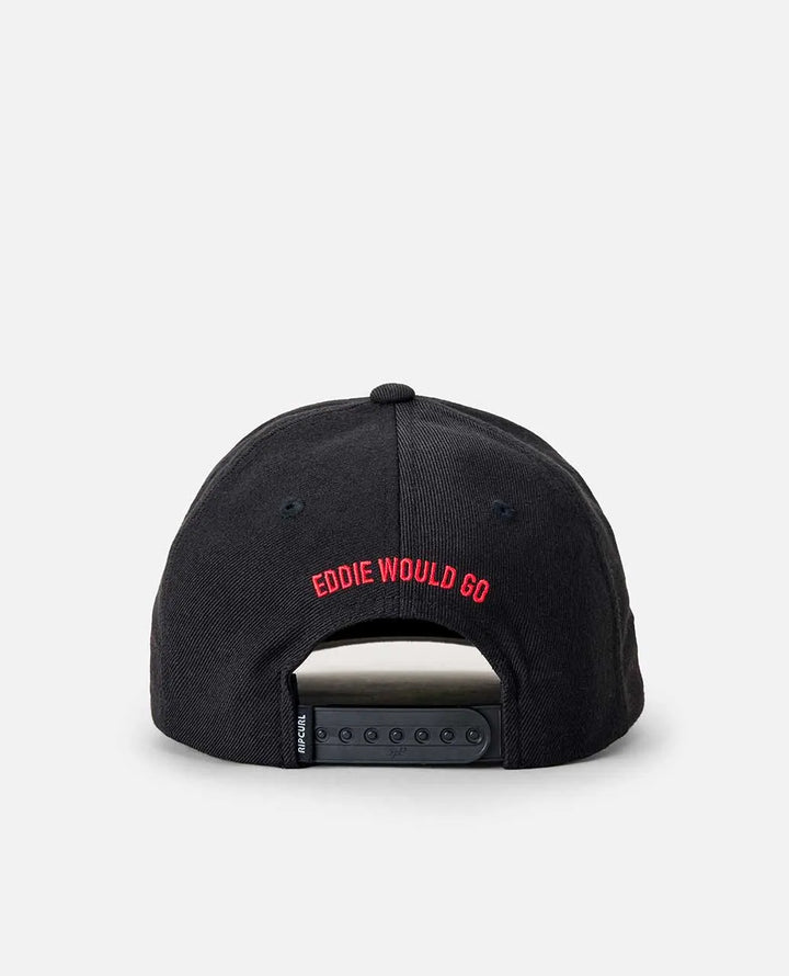RIP CURL EDDIE WOULD GO 2025 SNAPBACK HAT - BLACK
