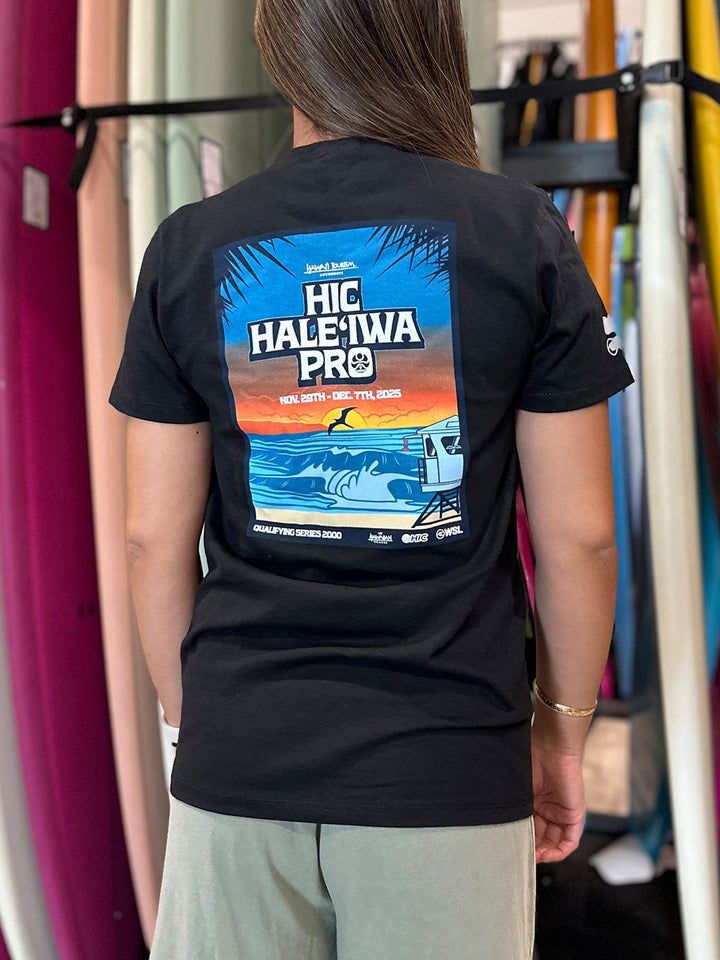 HIC HALEIWA PRO 2025 WOMENS TEE - BLACK