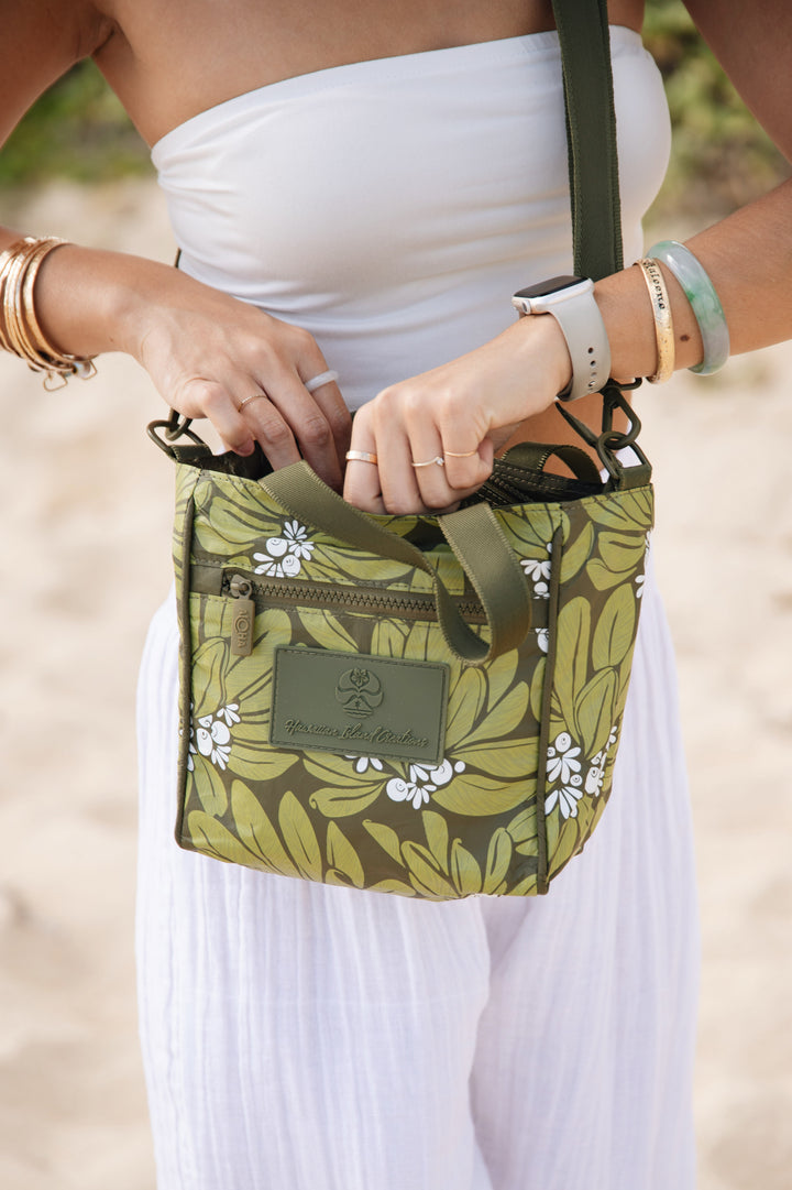 ALOHA COLLECTION x HIC NAUPAKA CROSSBODY - OLIVE