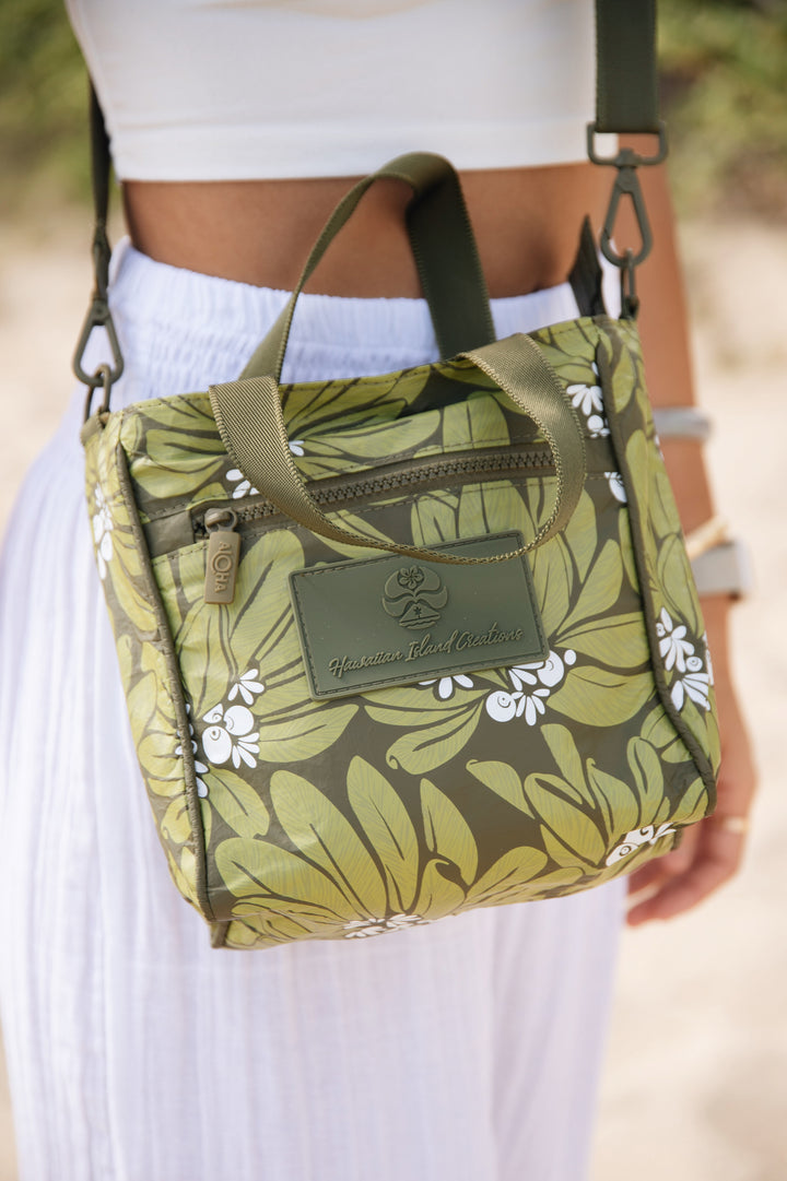 ALOHA COLLECTION x HIC NAUPAKA CROSSBODY - OLIVE