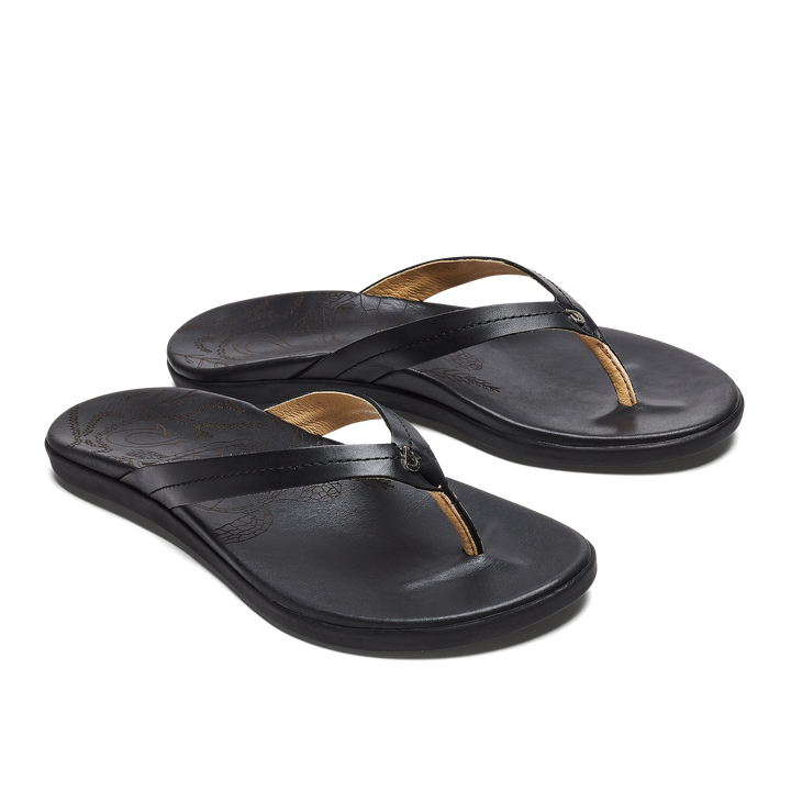 OLUKAI HONU WOMENS SANDAL - BLACK