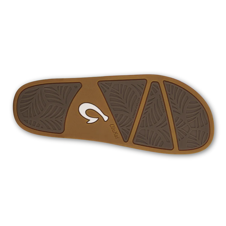 OLUKAI KIPE`A OLU WOMENS SLIDE - PUKA/TAN