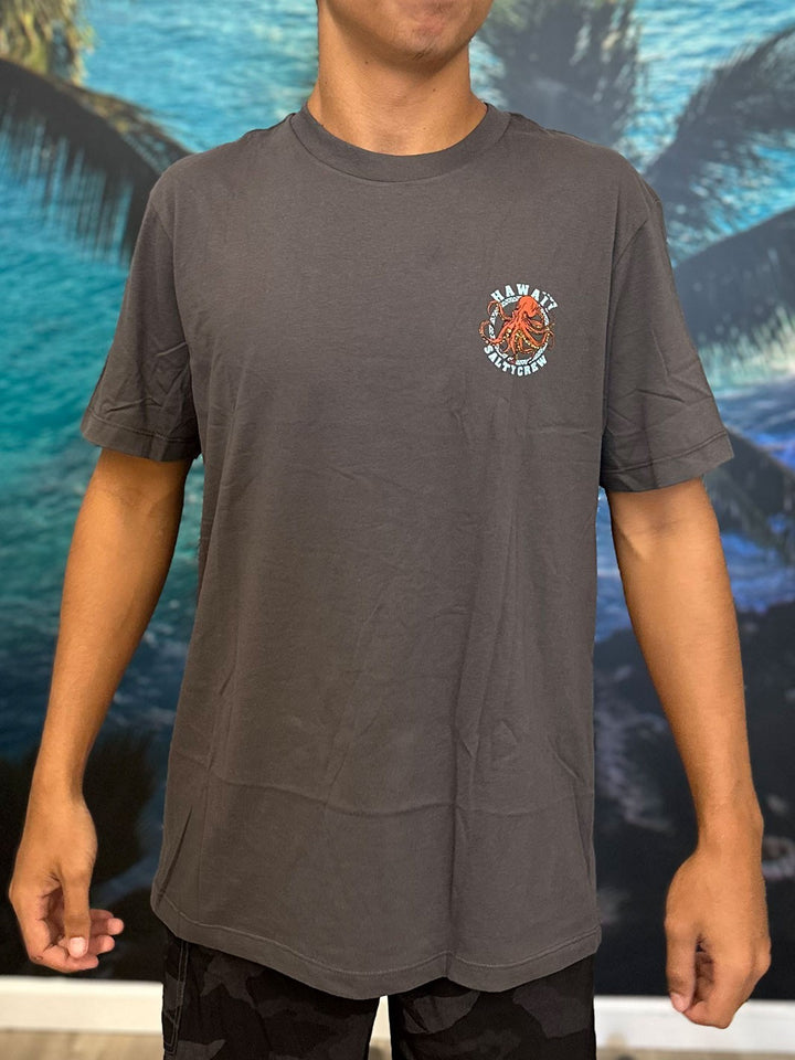 SALTY CREW TAKO TRIBE TEE - CHARCOAL