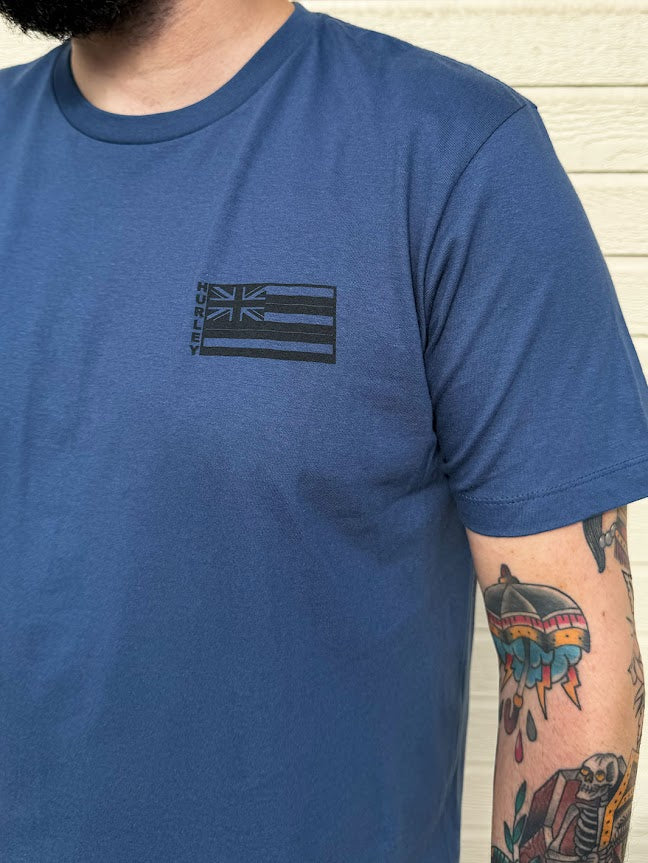 HURLEY CHEEHOO FLAG TEE - BLUE (499)