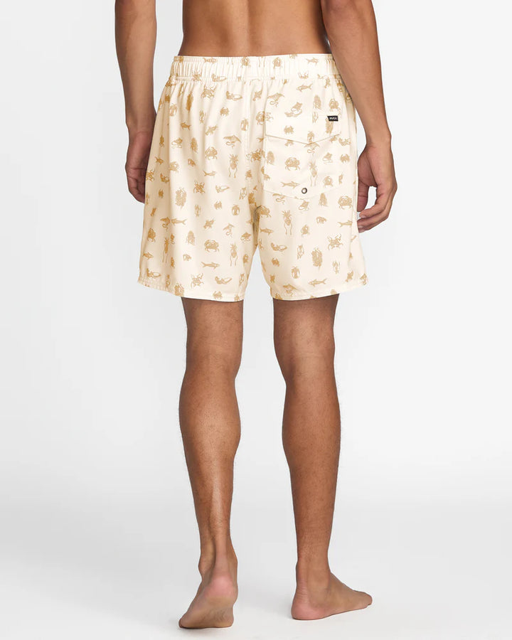 RVCA SEA LIFE ELASTIC SHORT - NATURAL