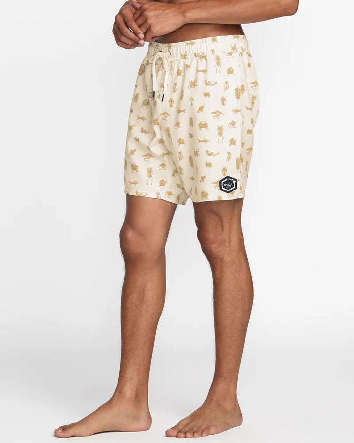 RVCA SEA LIFE ELASTIC SHORT - NATURAL