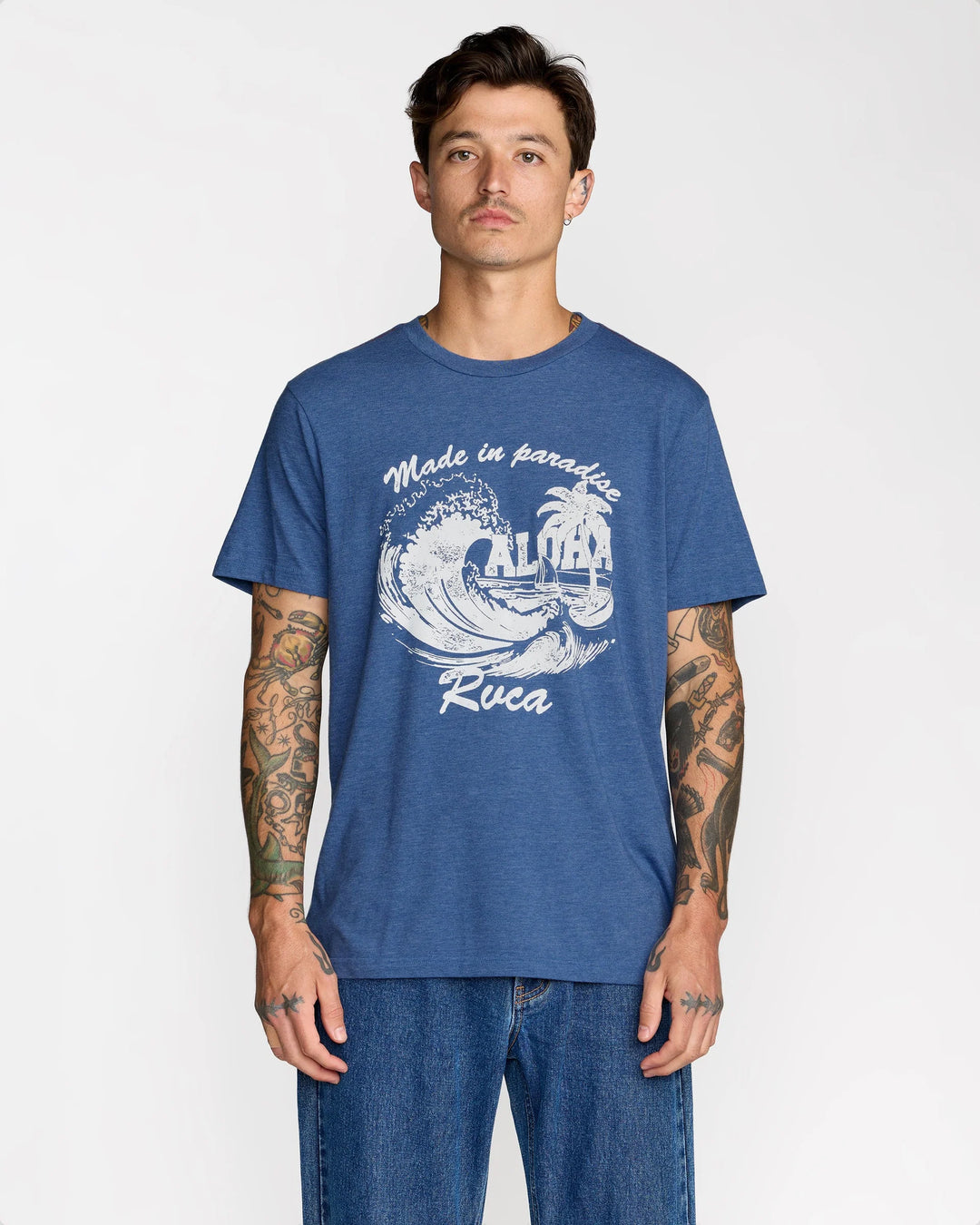 RVCA MADE IN PARADISE TEE - INDIGO (IND)