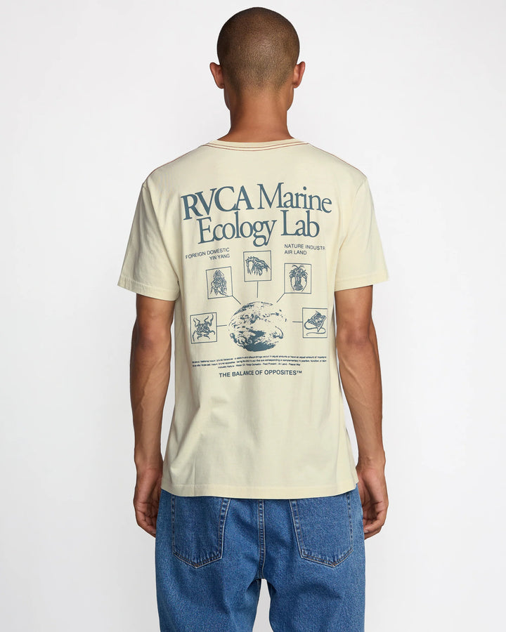 RVCA ECOLOGY LAB TEE - CERAMIC