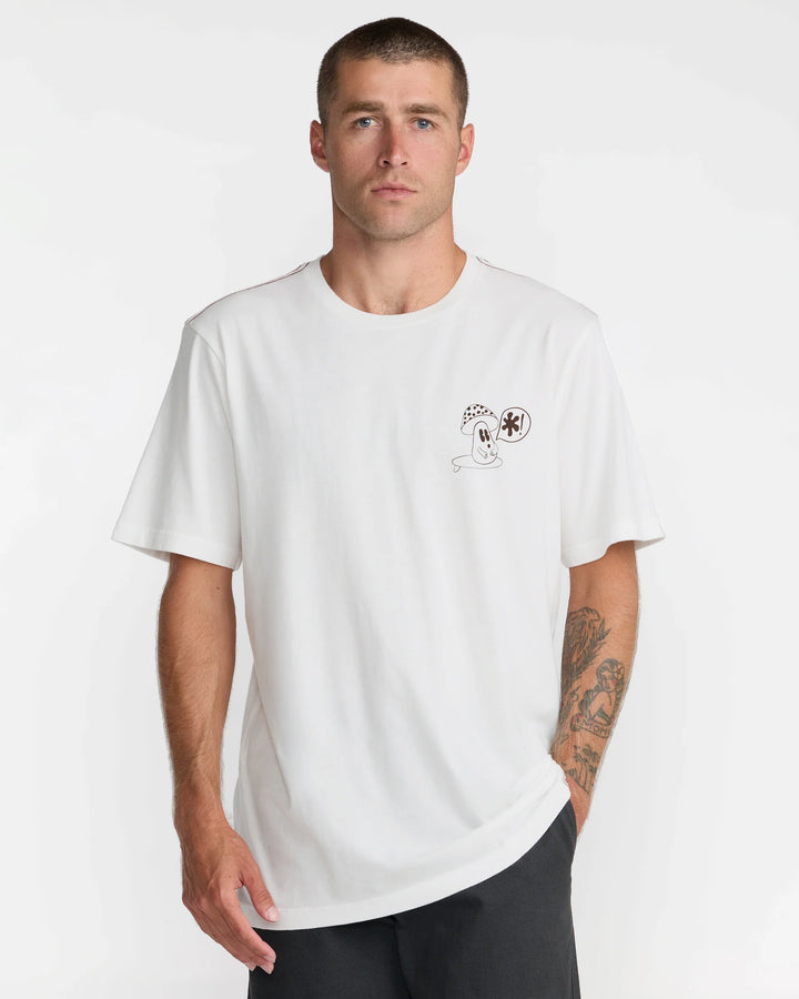RVCA BRYCE BLOOM TEE - ANTIQUE WHITE (ANW)