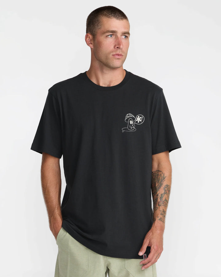 RVCA BRYCE BLOOM TEE - PIRATE BLACK (PTK)