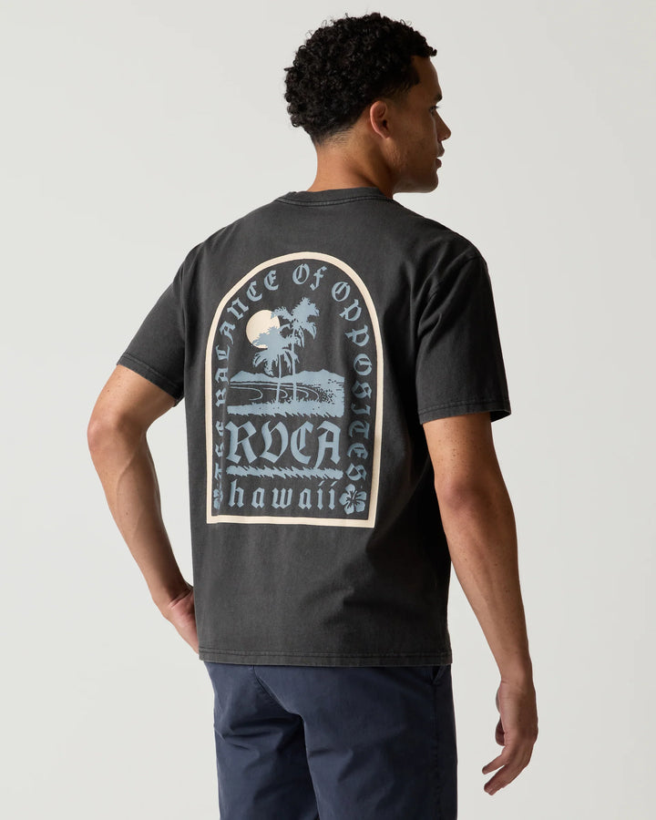 RVCA TOMBSTONE COVE TEE - BLACK