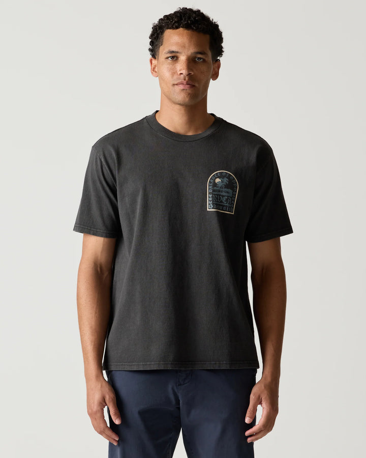 RVCA TOMBSTONE COVE TEE - BLACK