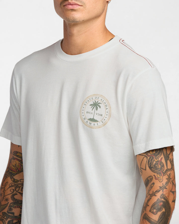 RVCA ALOHA SEAL TEE - ANTIQUE WHITE (ANW)