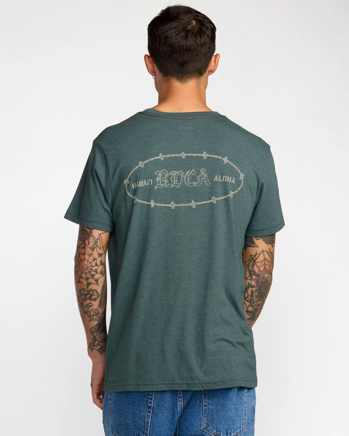 RVCA HI BARBED TEE - BALSAM GREEN (ABG)